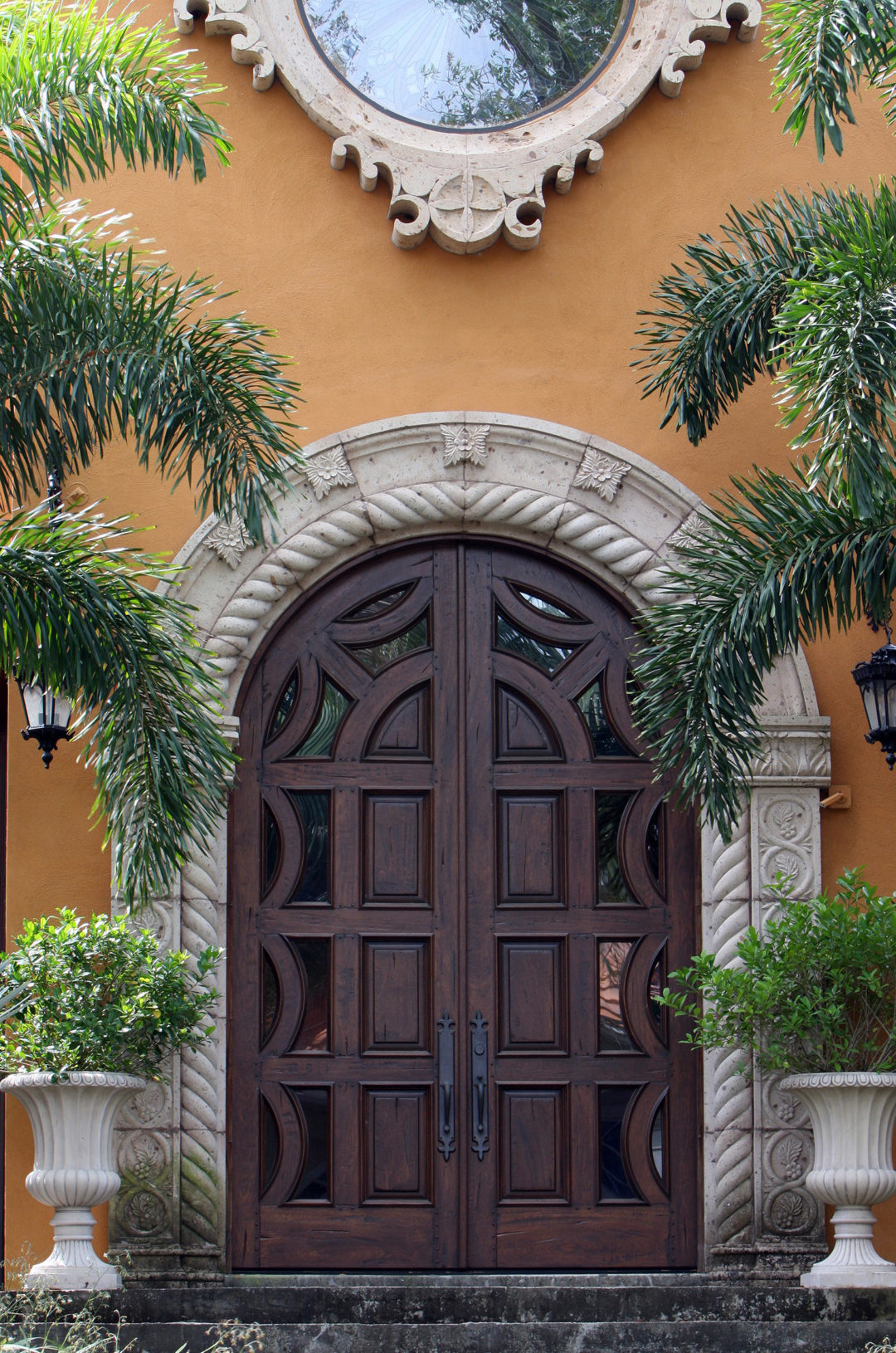 Naples Mahogany Entry Door Mediterranean